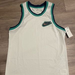 Nike Freak Giannis Basketball Knit Jersey Tops White Green DA5682-121 Men’s Med.
